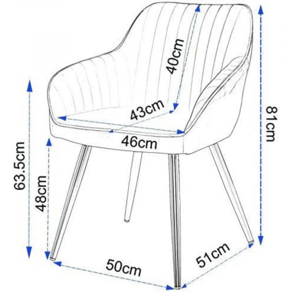 Fauteuil velours gris dimensions.