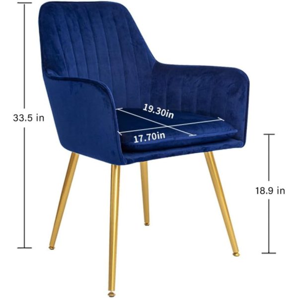 Chaise bleu dimensions