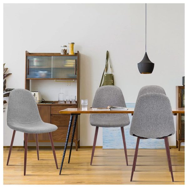 Chaises scandinaves grises salle à manger
