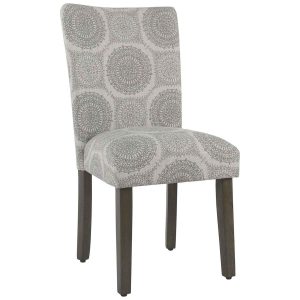 Chaise en tissu gris