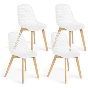 Chaises blanches scandinaves