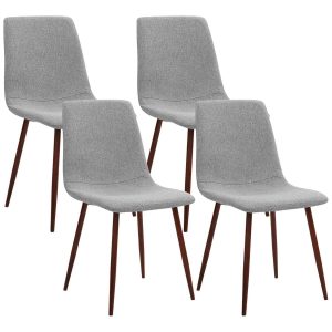Chaises scandinaves tissu
