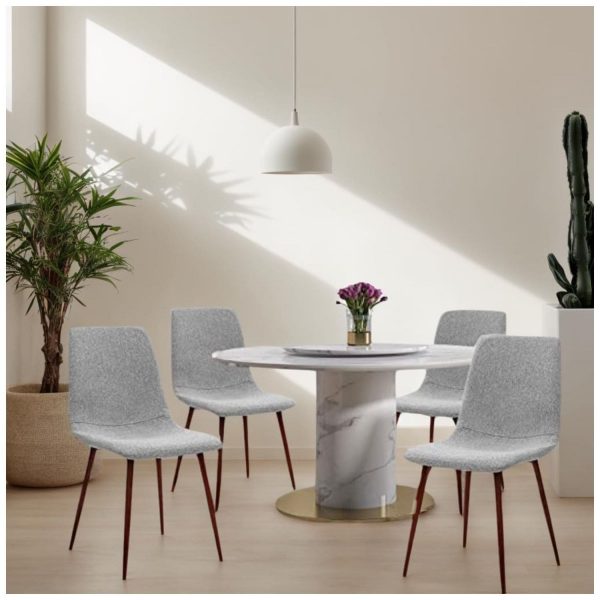 Chaises scandinaves tissu salle a manger